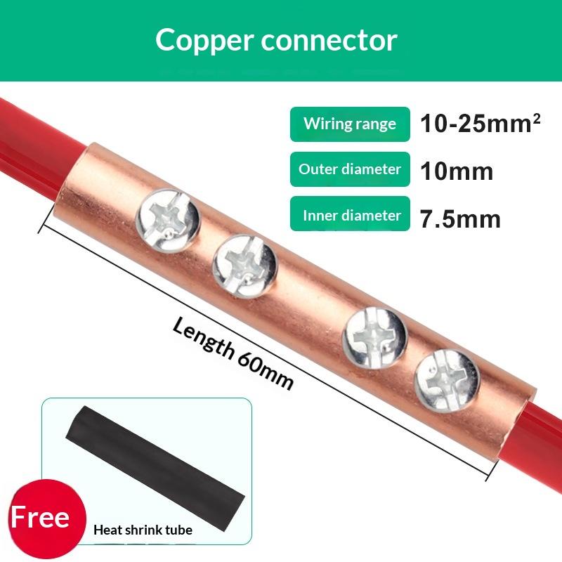 1/3Pcs Gtl Quick Cable Connector Copper Wire Butt Terminal Splice Copper Al Cable Wire Tubular Screw Bolt Connection Sleeve Join