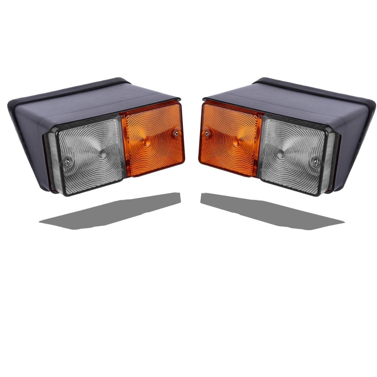 

12-вольтовий світлодіодний передній комбінований покажчик повороту та габаритний ліхтар у зборі для тракторів Case IH / Fiat / Ford New Holland чистий/бурштин