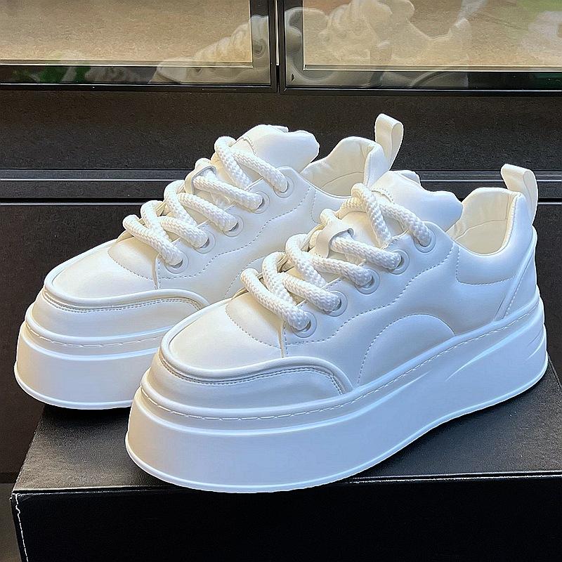 Thick-soled Heightening Tide Lightweight Bread Shoes Ins Niche Design Casual Board Shoes