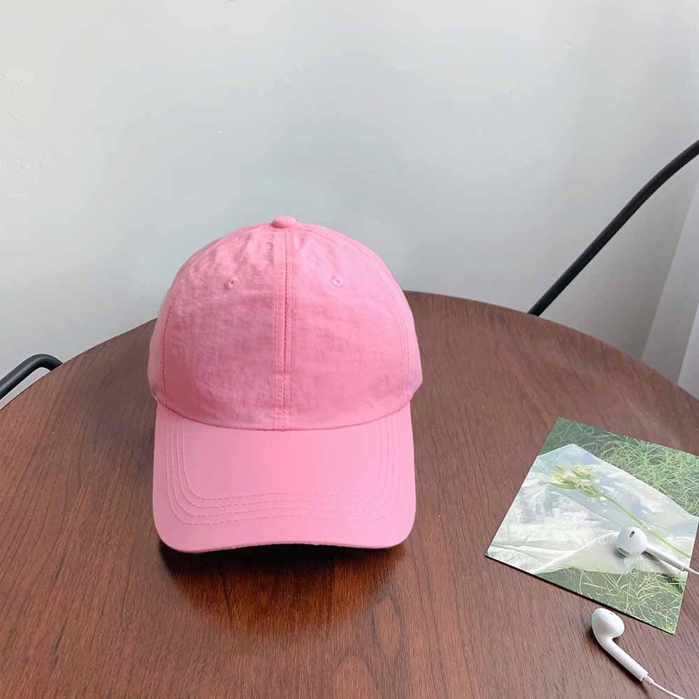 Anime Quick-Drying Baseball Cap Korean Style Peaked Cap Fashion Solid Color Sun Hat  Girl