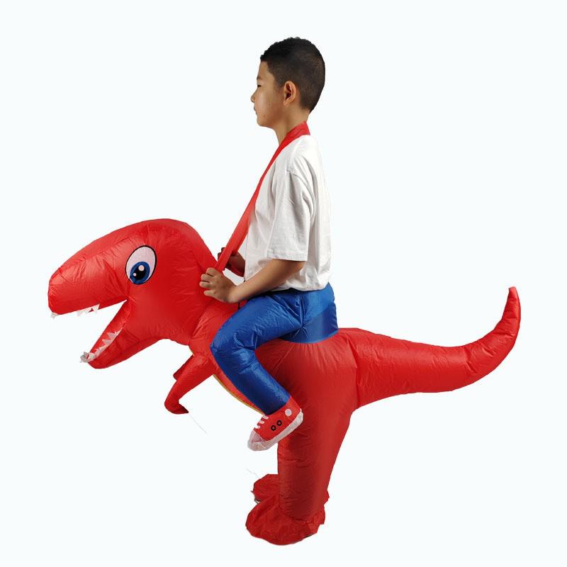 Halloween T-Rex aufblasbares Kostüm für Erwachsene & Kinder - Dinosaurier Cosplay Anzug