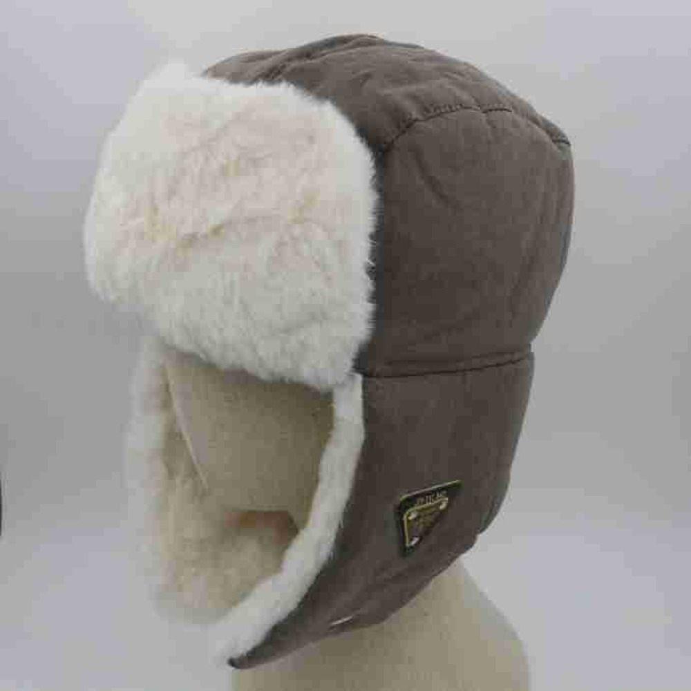 Windproof Winter Bomber Hats Ear Protection Warm Snow Cap OutdoorsThick Balaclava  for Men