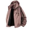 Men's Hooded Down Jacket with Stripes - Winter Casual Outerwear for Cold Protection and Mountaineering
