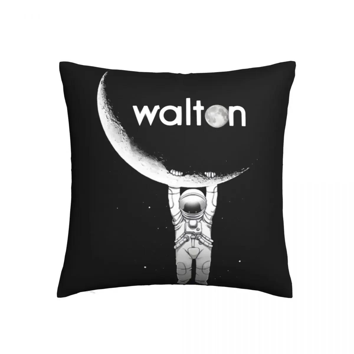 

Walton Moon Astronaut Pillowcase Soft Polyester Cushion Cover Decorations Bitcoin Waltonchain Throw Pillow Case Cover Home 66x66cm розовый