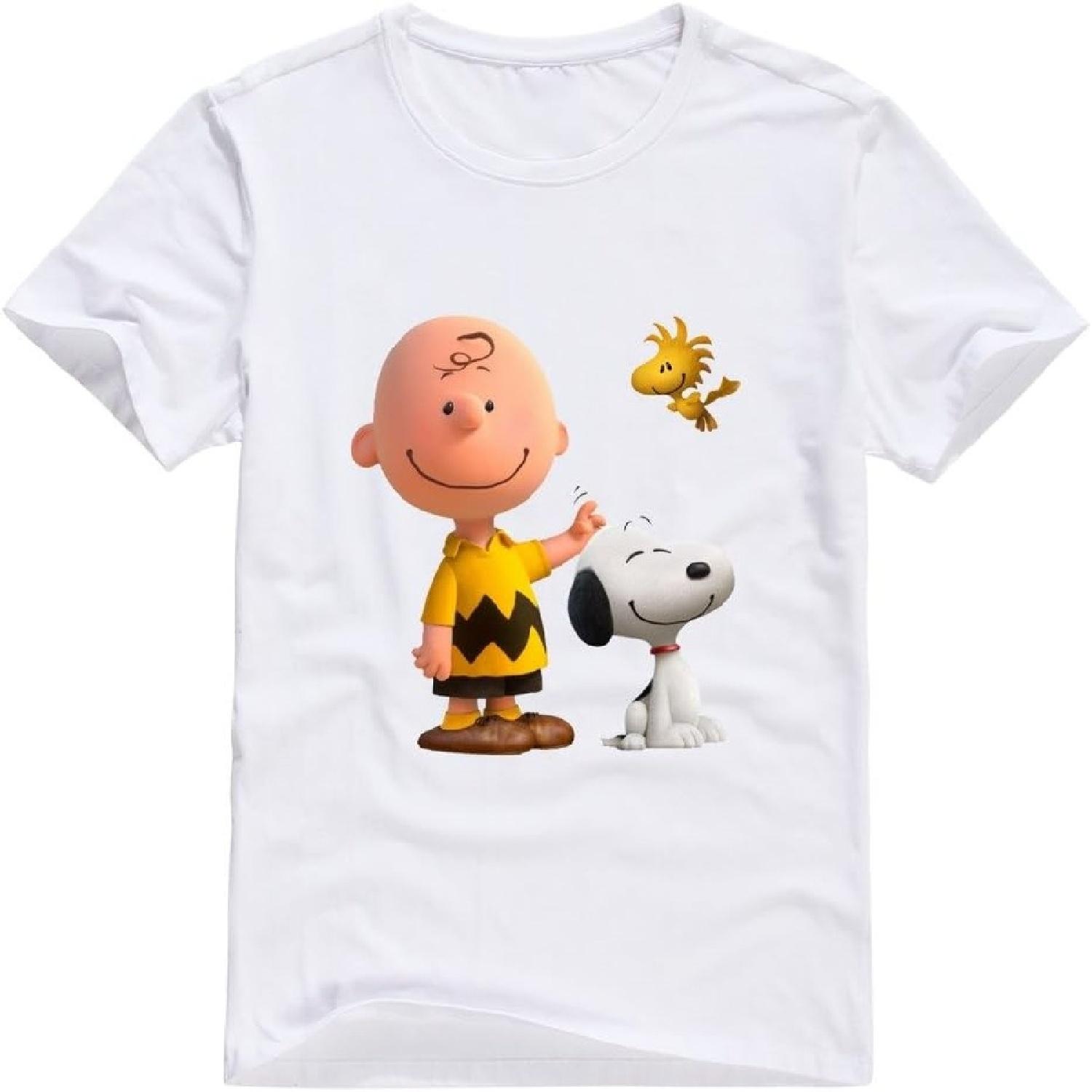 Man Peanuts Movie 2015 Snoopy T-Shirt Humor XXL White XXXXXL белый