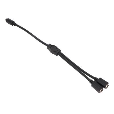 Cable MINI DIN 6 Pines Macho a 2 MINI DIN 6 Pines Hembra Doble Blindaje Cable Divisor MINI DIN 6 Pines