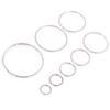 8-40mm Brass Closed Ring Earring Wires Hoops Pendant Connectors Rings For DIY Jewelry Making Supplies Accessories