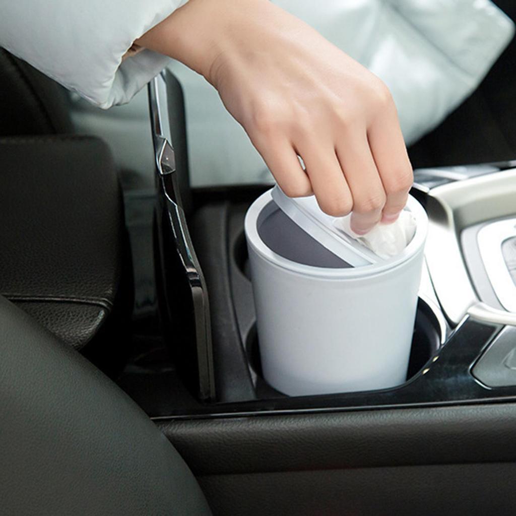 Mini Desktop Bin Small Trash Can with Cover Bedroom Trash Can Garbage Can Clean Workspace Storage Box Home Desk Trash Can