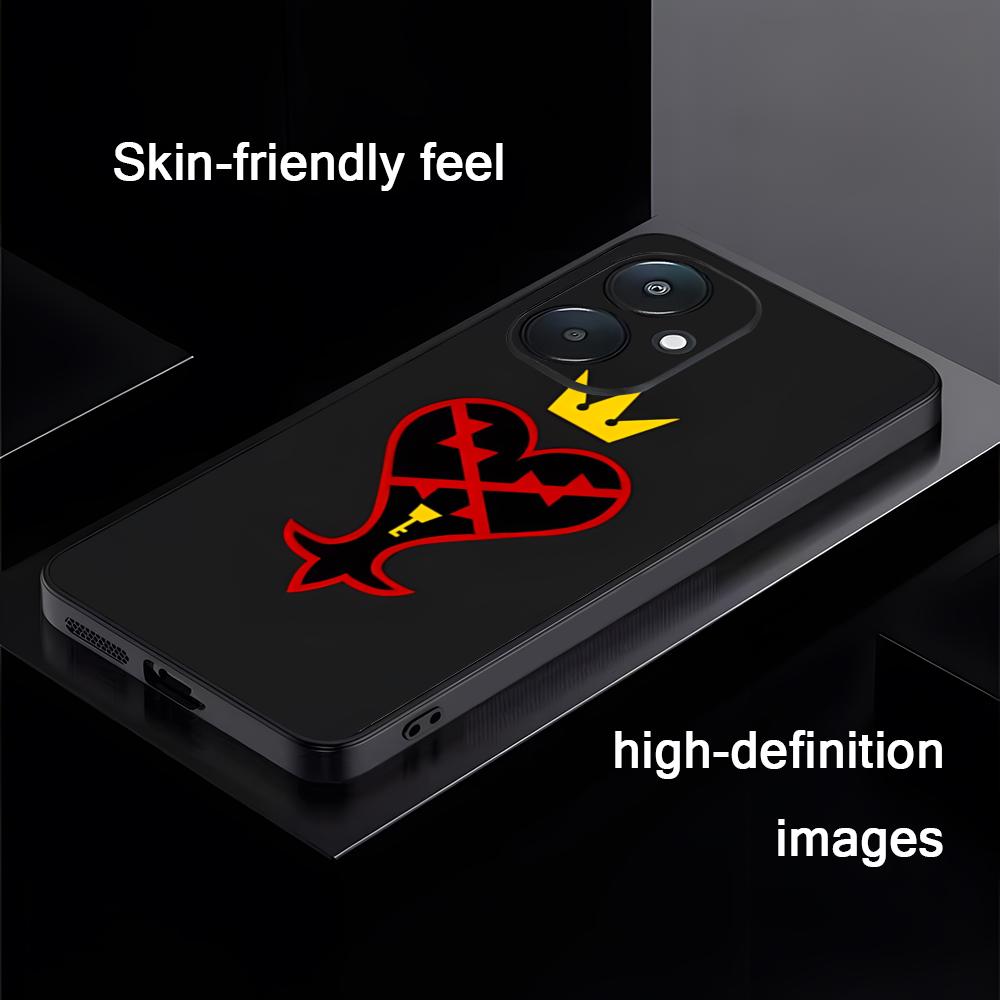 Hot Kingdom Hearts Game Phone Case For Xiaomi Redmi Note 13,12,11, 10 Pro Plus S,  5G, 12S, Luxury Soft Black Phone Cover