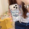 Creative Swirl Falling Flowers & Flowing Water Case for iPhone 17, 16 Pro Max/15/14