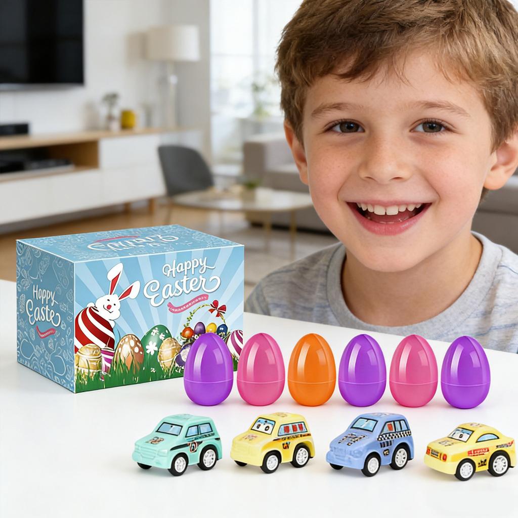 12 Pack Prefilled Easter Eggs With , 2.5Inch Plastic Easter Eggs Filled Toys For Easter Hunts, Basket Stuffers, Easter Party Gifts