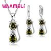 Real Zinc Alloy Sterling Zinc Alloy Color Zircon Sets for Woman Girls Shining Austrian Crystal Cute Cat Pendant Necklace Huggie Earring