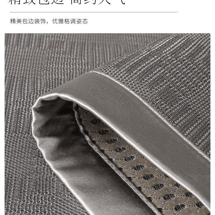 Gray Light Luxury Ice Silk Sofa Cushion, Summer And Summer Mat Cushion, Simple Modern High-End Non-Slip Leather Sofa Cover