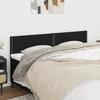 Vidaxl Bed Headboards, 2 Pcs, Black, 100X5X78/88 Cm, Fabric