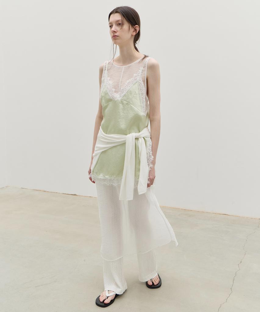 Leuba Sheer Layered Maxi Dress - White