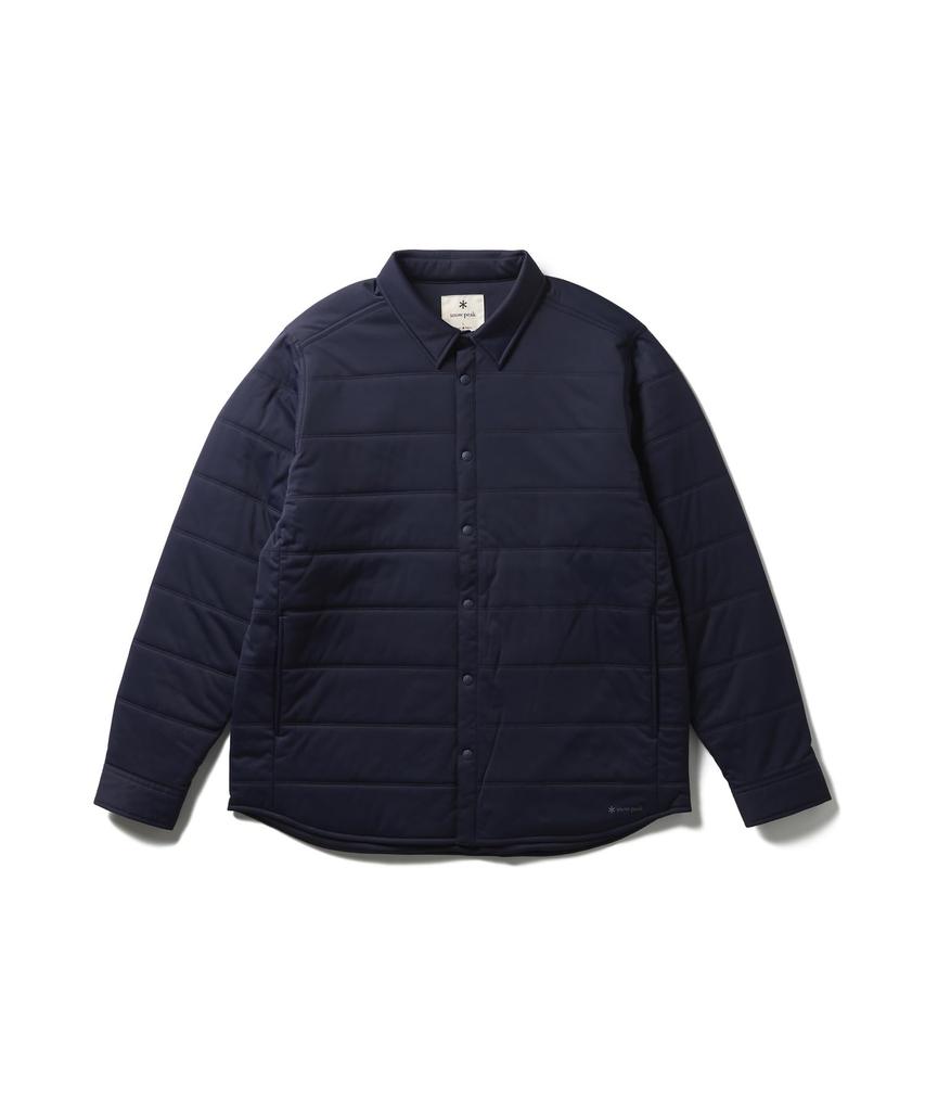 Snow Peak Flexible Insulated Shirt Long Size and SW-25AU003, Sleeve, Navy, M, Men's Women's