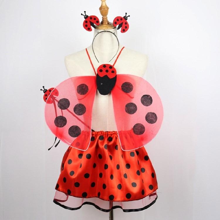 Ladybirds Wing Tutus Magic Wands Animal Cosplays Costumes Halloween Party Supply