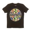 NOS Super Mario Circle Graphic Characters Kids Boys Medium Black Tee Yoshi Toad