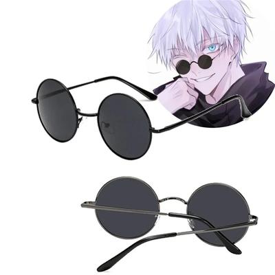 Anime gojo satoru brýle Jujutsu Kaisen Gojo Satoru Cosplay Černé brýle Brýle Sluneční brýle Vysoce kvalitní Party Muži Ženy Rekvizity