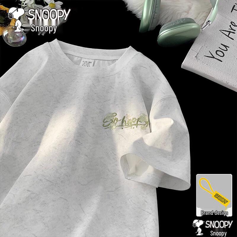 SNOOPY Men s Summer Casual Short Sleeve T-Shirt XL