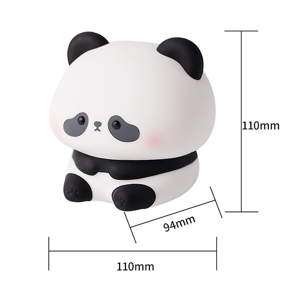 Cute Silicone Large Panda Head Nightlight Rechargeable Ambience Light Birthday Christmas Gift
