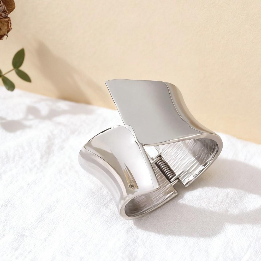 Goth Wide Open Bracelet Exaggerated Fashion Punk Bangle Chunky Heavy Bracelet  Jewelry Gifts