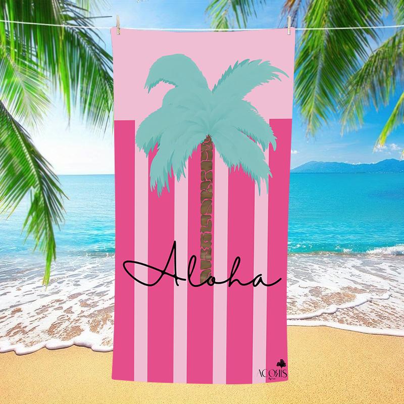 Family Beach Towel Microfiber Quick Dry Sand Free Oversized Lightweight Compact Travel Swim Pool Camping Gym Yoga Holiday Gift