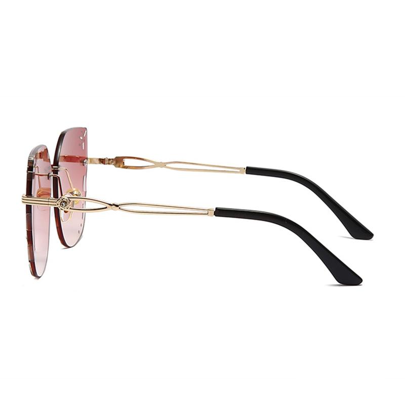 oversized rimless glasses