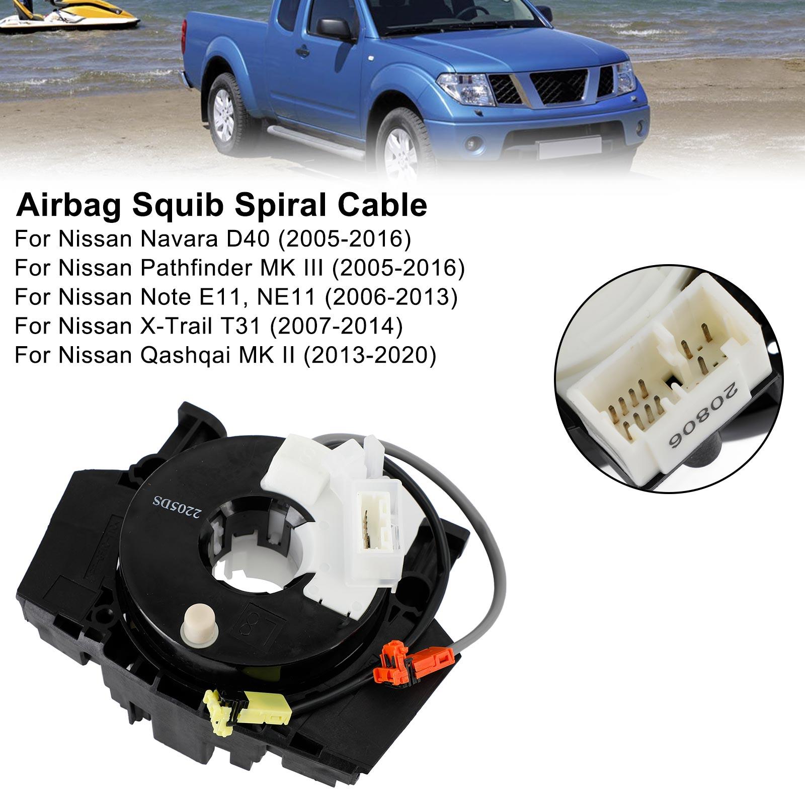 

Airbag Squib Spiral Cable For Nissan Qashqai Note X-trail Note E11 1.6 2.0 AWD