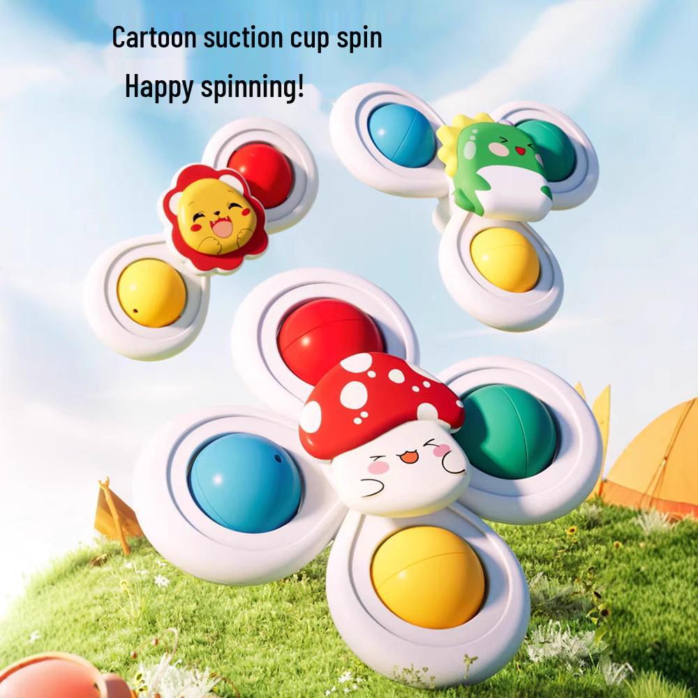 Suction Cup Spinner Toy for Baby Dining Table: Educational High Chair Toy for Ages 0-1 Year (6-12 Months)