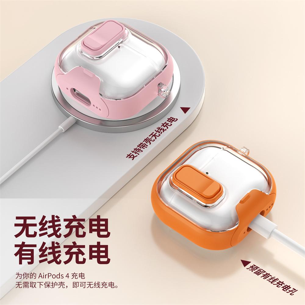 Transparent lock bracket for AirPods pro1 generation protective cover 1 generation pro1 generation apple bluetooth headset case