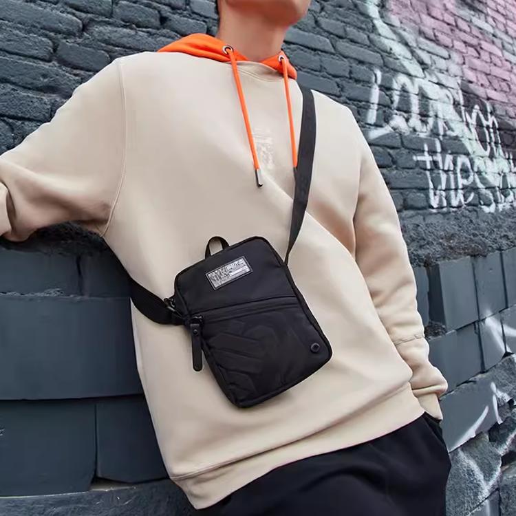 New LiNing Fabric Shoulder Bag Crossbody Bag Unisex Black ABDS443-1