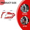 Front Sprocket Guard,CNC Engine Case Saver Cover Protector for Dirt Bike CRF250X 04-17/YZ125 05-25/YZ125X 17-25/CR250R 02-07/CRF450R 08