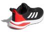 adidas Fortarun Breathable Low Top Kids' Running Shoes Black White Red Kids' FY7911