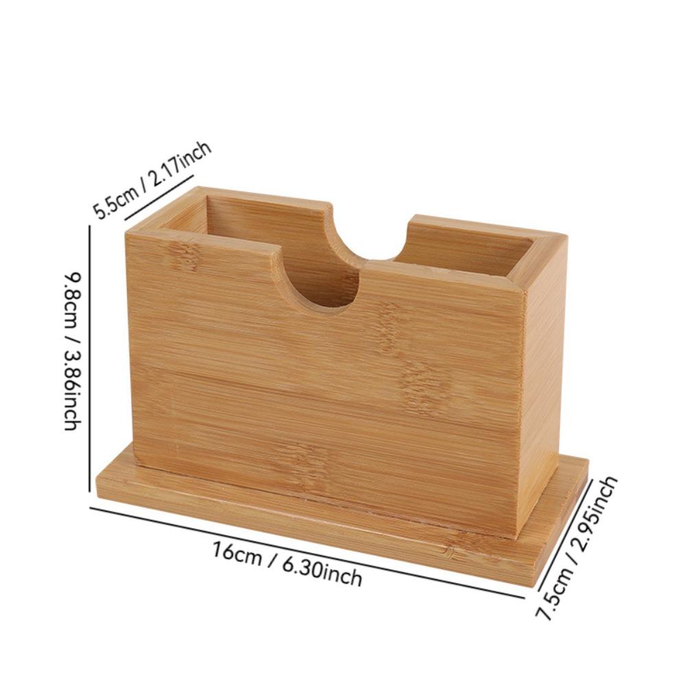 1Pc Durable Bamboo Tissue Box Cover Wooden Simple Tissue Storage Box Large Capacity Elegant Tissue Box Holder Living Room