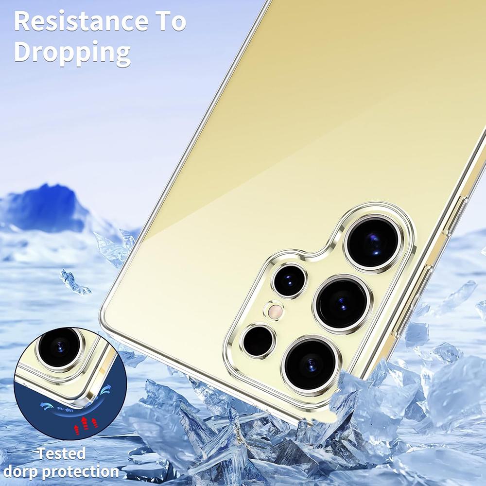 Ultra-Thin Silicone Soft Case For Samsung Galaxy S25 Ultra Clear Back Cover S24 S23 S22 S21 Ultra FE Plus Transparent Slim Shell