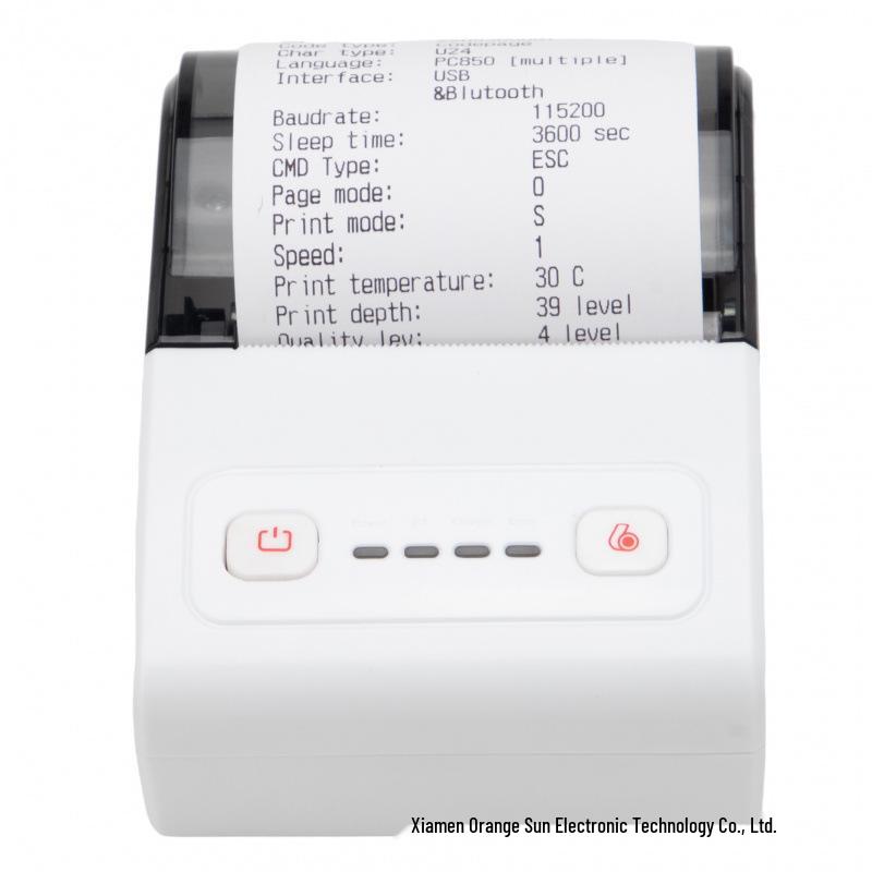 Portable 58mm Wireless Bluetooth Thermal Printer - Multi-language, Handheld, and Universal Compatibility