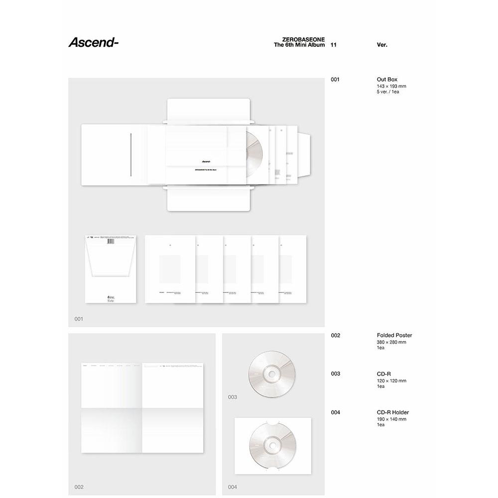[pre-order] ZEROBASEONE 6th Mini Album - Ascend- (11 Ver.)