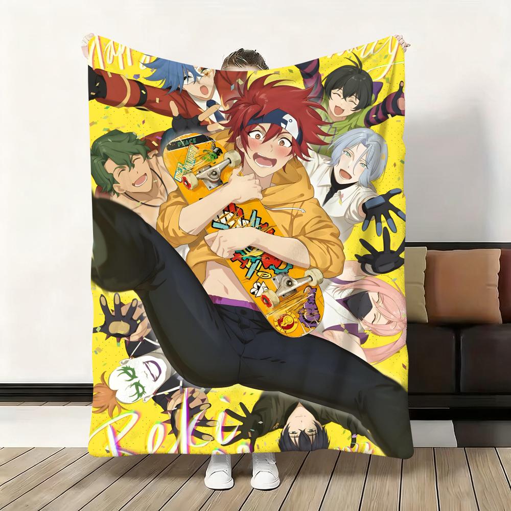 Anime Junge S-Sk8 The Infinity Überwurf Flanell Flauschig Weich Decke Warm Hautfreundlich Überwurf für Sofa Bett Büro Nickerchen Winter
