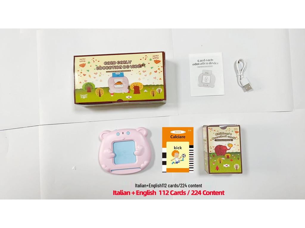 Kids' Educational English Flash Card Voice Learning Machine