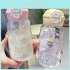 Portable Pc Material Kids Water Bottle With Straw And Hightemperature Resistance