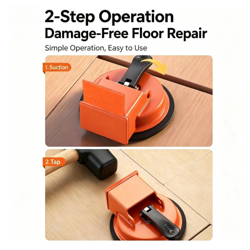 Heavy Duty Floor Gap Fixer Tool Suction Cup Vacuum Grabber for Tile Slat Baseboard Paver Carpentry Construct Bathroom Kitchen