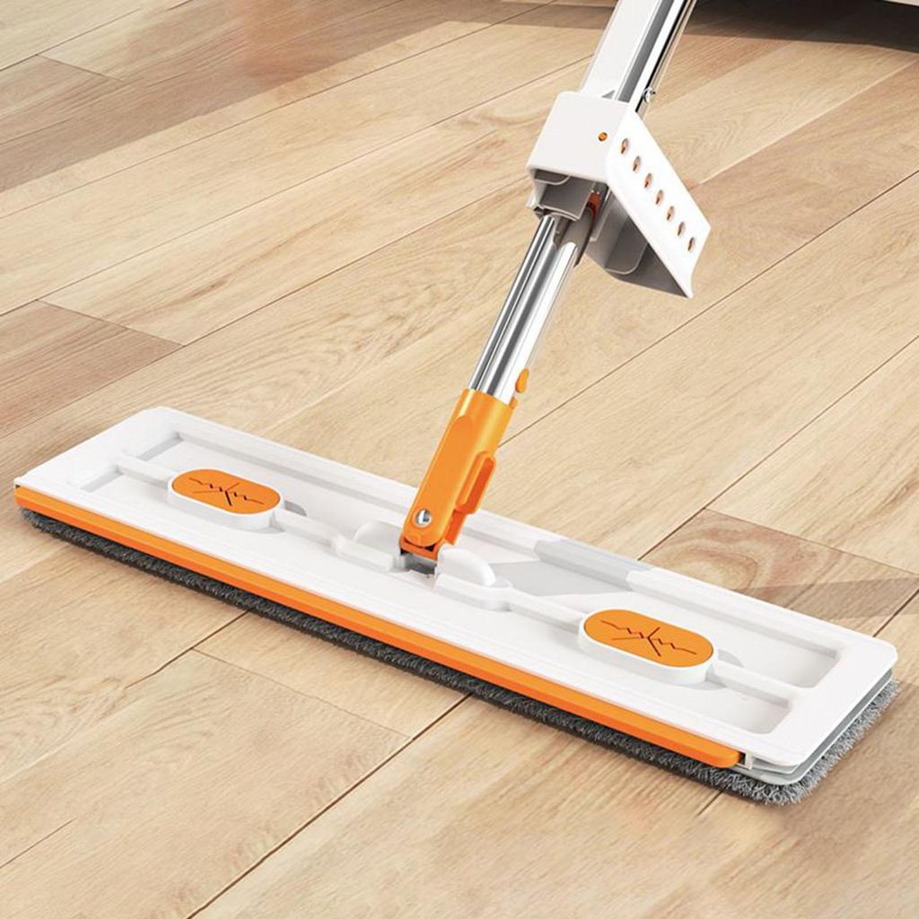 Flat Mops For Floor Cleaning Floor Mop Telescopic Handle Quick Cleaning Tool For Hardwood Laminate Kitchen Bathroom Apartment