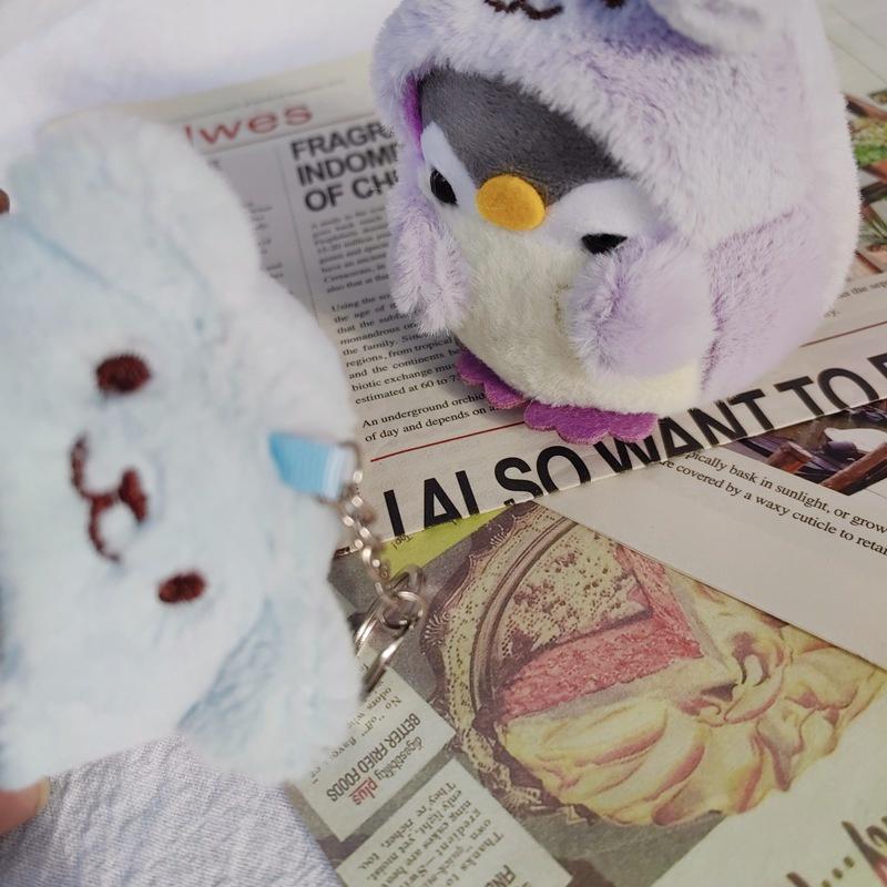 Penguin Plush Backpack Pendant With Comfortable Material For Kids Decor