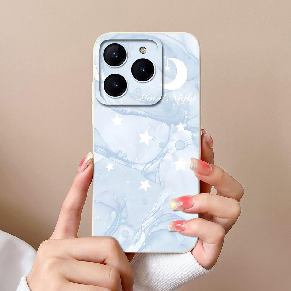 Case For Realme C61 C63 Cute Girl Phone Covers For Realme C 61 Camera Protection Liquid Silicone Anti Drop Soft Back Cover Capa
