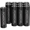 Piles Rechargeables AA 2800mAh POWEROWL 12pcs AA Piles Rechargeables Ni-MH 1,2V Grande Capacité, Batterie Rechargeable 1200 Cycles