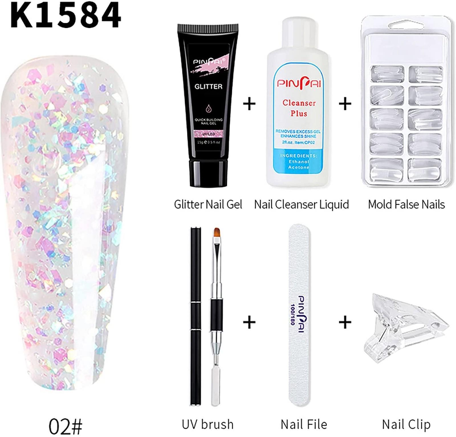 

Набор органического геля для экрана Набор геля для УФ-излучения Базовый гель Набор для быстрого наращивания ногтей 30 мл One Size