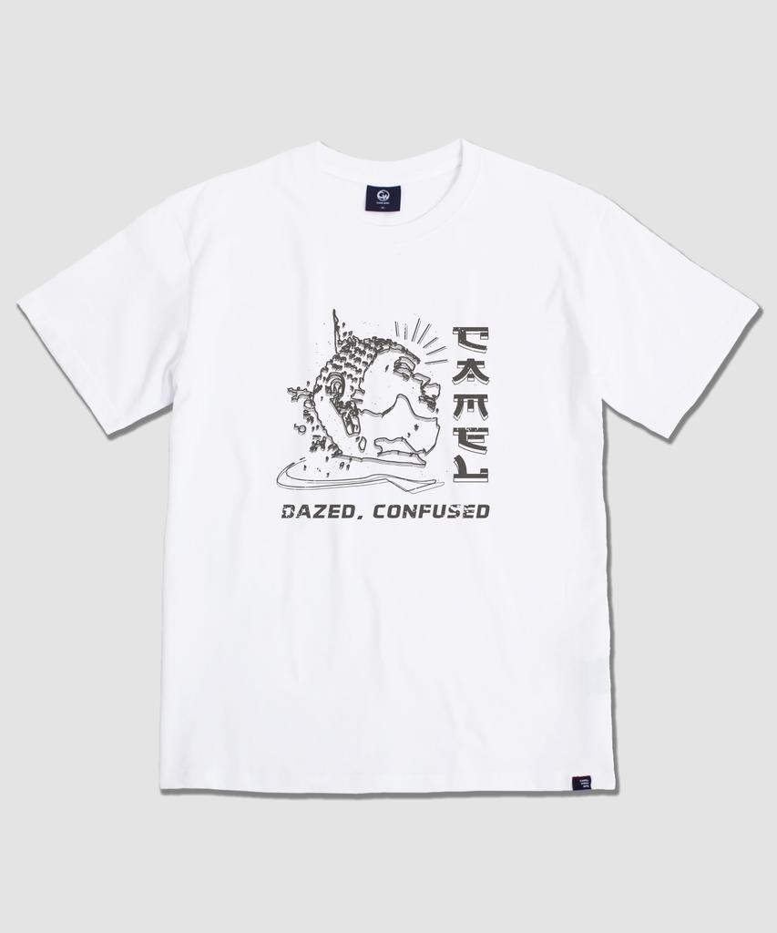 CAMEL WORK Dazed Buddha Short Sleeve T-Shirt (White)