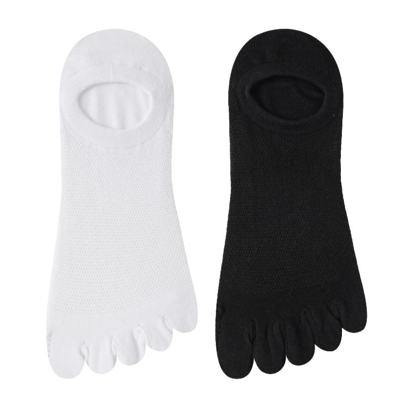 2 páry pánských prstových podkolenek dámských prodyšných bavlněných sportovních běžeckých kotníkových bavlněných krátkých ponožek s pěti prsty