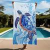 Bohemian Sea Turtle Beach Towel Patterned Sunscreen And Windproof Suitable For Swimming Pool Camping Travel Blanket